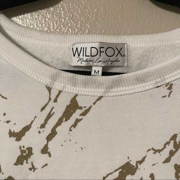 WILDFOX Gold Marble Flora Sweatshirt - Picture 5 of 6